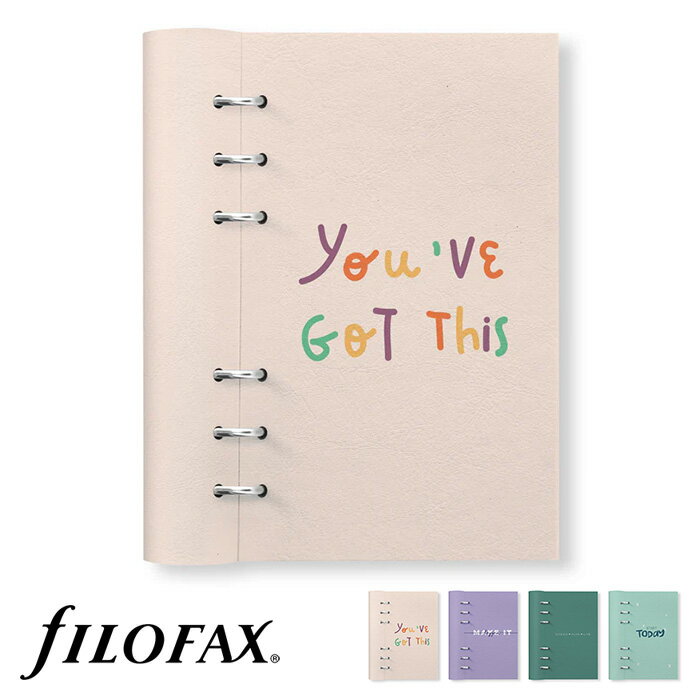 ファイロファックス システム手帳 クリップブック クオート バイブルサイズ Filofax Clipbook Quotes 合皮素材 聖書サイズ 6穴 リング径25mm