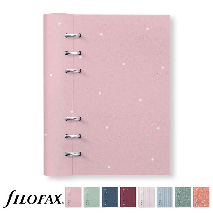 ファイロファックス システム手帳 クリップブック タイムレス バイブルサイズ Filofax Clipbook Timeless 合皮素材 聖書サイズ 6穴 リング径25mm