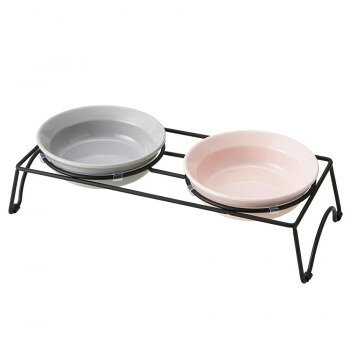 appetit　アペティ　ペット用食器　犬用丸 S ダブルセット GL＆PK　T-922033