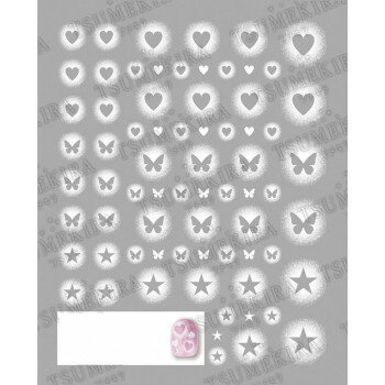 Embroidery - TSUMEKIRA(ツメキラ) ネイルシール　es Airy cheek White ES-ACH-101