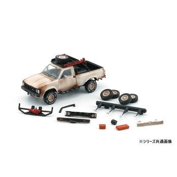 BM　CREATIONS　1/64スケール　トヨタ　ハイラックス　N60N70　80　錆仕様　マットホワイト　アクセサリー付　LHD　64B0359