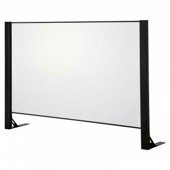 Bulletin Supplies - 豊國工業 飛沫ガードアクリルパネル 片面用単体 H1000×W1500mm HG-AK1510-B ブラック