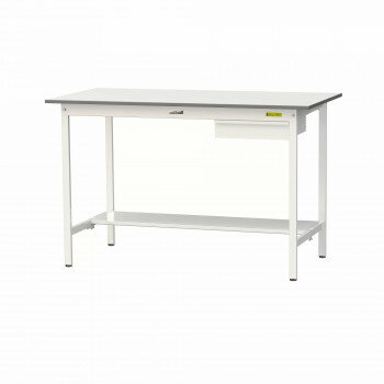 Rakuten - 山金工業(YamaTec) SUPH-1575UT-WW ワークテーブル150シリーズ 固定式 キャビネット付 (H950mm) 1500×750mm (半面棚板付)