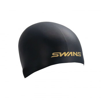 Swimming Caps - 山本光学 SWANS シリコンキャップ レーシングタイプ ブラック SA-10S BK
