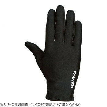 NANKAI ナンカイ ストレッチインナーグローブ ING-23 F(フリー) ブラック