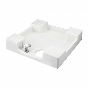 Wash Stands - テクノテック 洗濯機用給水栓付防水パン フォーセットパン TPF640-CW2-GN 専用ガードなし ニューホワイト