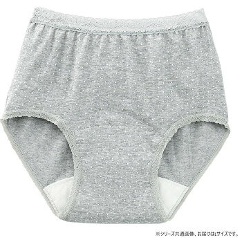 ■北海道・沖縄・離島へのお届けは別途送料を請求させていただきます。 ■製品の仕様・画像・パッケージは、変更される場合があります。 ■当店では在庫をメーカーと共有しており、商品によっては欠品の場合がございます。 　万一、ご注文頂きました商品が欠品の場合はご連絡させていただきます。 ■ご注文確定後のキャンセル不可です。 ■ラッピング（包装）対応不可です。ウエストレースと水玉プリントがおしゃれ。安心の50cc吸水帯付き、伸縮素材で快適なはき心地。サイズL個装サイズ：40×30×5cm重量個装重量：5g素材・材質本体:綿67%、ポリエステル30%、ポリウレタン3%吸水帯(表:ポリエステル、中:不織布、裏:透湿防水ポリウレタン)仕様洗濯機OK、抗菌消臭、吸水帯一体型、安心吸水帯生産国日本 広告文責（ホライズン・03-5843-9512)fk094igrjs