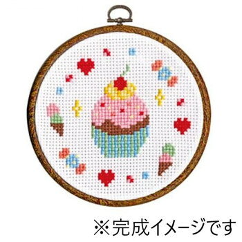 オリムパス　ししゅうキット　カップケーキ　7421