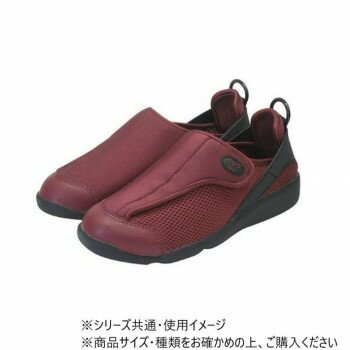 ■北海道・沖縄・離島へのお届けは別途送料を請求させていただきます。 ■製品の仕様・画像・パッケージは、変更される場合があります。 ■当店では在庫をメーカーと共有しており、商品によっては欠品の場合がございます。 　万一、ご注文頂きました商品が欠品の場合はご連絡させていただきます。 ■ご注文確定後のキャンセル不可です。 ■ラッピング（包装）対応不可です。内側のびのびストレッチ、外側メッシュ素材の人気モデルです。大きく開く履き口で脱ぎ履きが楽になっております。面ファスナーで容易に着脱が可能です。ストレッチ素材で足あたりやわらか。インソールは取り外し可能。かかとの指リングが脱ぎ履きをサポートいたします。サイズ24.0〜24.5cm個装サイズ：30.0×20.5×12.0cm重量個装重量：800g素材・材質合成革皮・ゴムスポンジ底材:合成底仕様足囲(ワイズ):3E生産国中国 広告文責（ホライズン・03-5843-9512)fk094igrjs