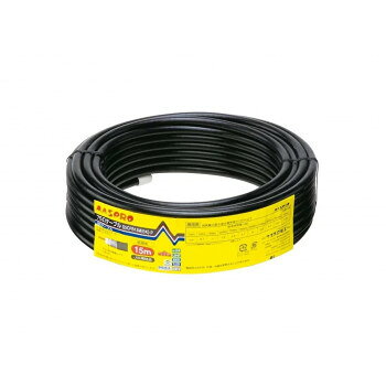 マスプロ電工　BS・CS用 低損失75Ωケーブル15m (5Cケーブル)　S5CFB15M(BK)-P