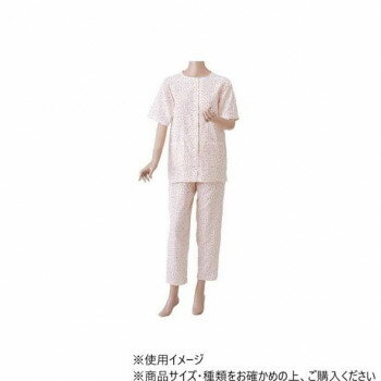 神戸生絲 婦人楽らくガーゼパジャマ上下(半袖) M No.900 ローズ