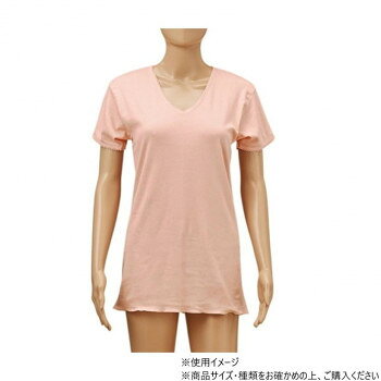 神戸生絲　コベス　国産純綿肌着/婦人3分袖スリーマーL PC731 ピーチ