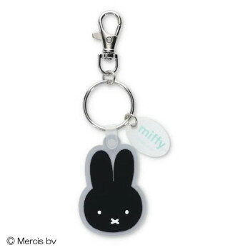 ゾーウィー ミッフィー ラバーキーホルダー miffy face/ブラック 1158