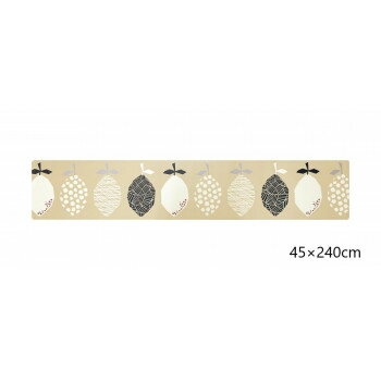ふけるインテリアマット　45×240cm レモン