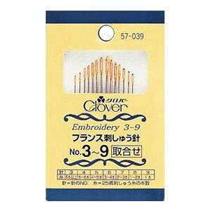 フランス刺しゅう針 No.3〜9 57-039