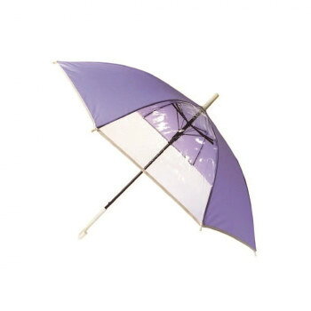 カフェディムリー 雨傘 キッズパイピング ラベンダー JKO-387-04