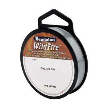 Embroidery - Beadalon(ビーダロン) WildFire (ワイルドファイヤー) ビーズステッチ専用糸 グレー 0.20mm