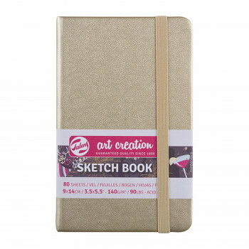 Sketchbook - ターレンス アートクリエーションスケッチブック　ホワイトゴールド　9×14CM　T9314-141M 446027