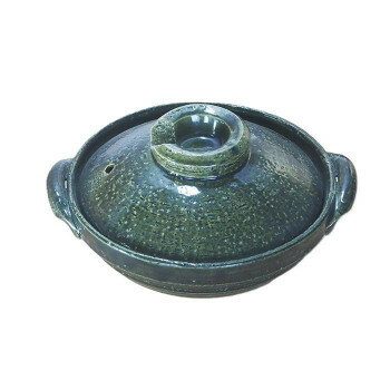 Earthen Pots - M7605 織部5号京鍋 萬古焼