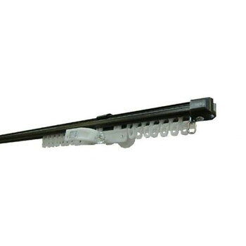 Curtain Rails - 伸縮カーテンレール　クロスライド　1mシングル(0.6-1.0m)　ダークウッド