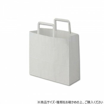 ■北海道・沖縄・離島へのお届けは別途送料を請求させていただきます。 ■製品の仕様・画像・パッケージは、変更される場合があります。 ■当店では在庫をメーカーと共有しており、商品によっては欠品の場合がございます。 　万一、ご注文頂きました商品が欠品の場合はご連絡させていただきます。 ■ご注文確定後のキャンセル不可です。 ■ラッピング（包装）対応不可です。もっとも汎用性の高い、プレーンな白無地の手提げ袋です。高さを少し低めに設計した使いやすい平均的なサイズ。表面に艶のない、晒クラフト紙を使用しております。未使用時には紐が飛び出ていないため、在庫スペースにやさしい平紐タイプです。サイズ幅260×マチ100×高240mm個装サイズ：26.9×24.6×8.1cm重量個装重量：1210g素材・材質晒クラフト紙仕様手紐(平紐):白生産国中国 広告文責（ホライズン・03-5843-9512)fk094igrjs