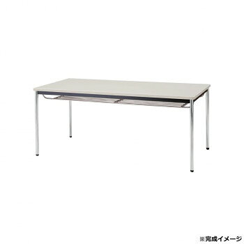 樂天商城 - 藤沢工業(TOKIO)　ミーティングテーブル　TDW-1875TM ニューグレー