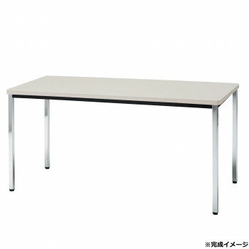 樂天商城 - 藤沢工業(TOKIO)　ミーティングテーブル　TDWS-1275K ニューグレー