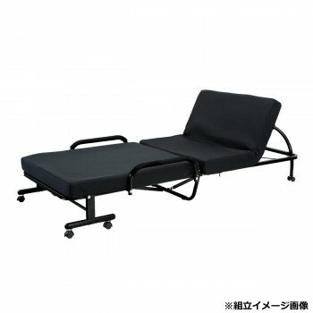 弘益(KOEKI) UTILITY 低反発折り畳みベッド ブラック FBD400BK