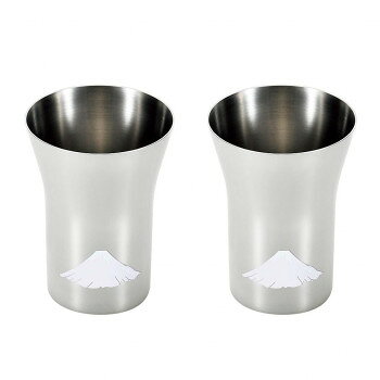 燕熟の技 感温ステンレスタンブラー300ml 2P 赤富士 EJK-601