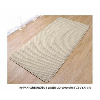 Pads - ベッドパッド 防水 四隅ゴムバンド付き セミダブル 120×200cm 1587249