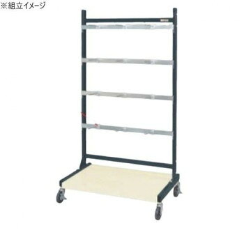 サカエ ラックシステム フックハンガータイプ移動式 892×550×1640mm ストッパー付 PLS-1542HDR