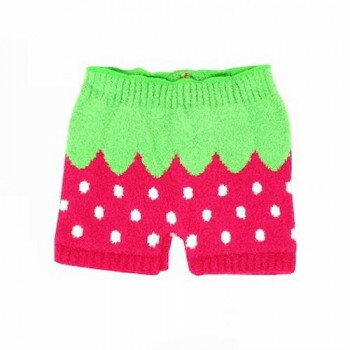 Underwear, Nightwear - イチゴニットパンツ 子供用 90〜110cm ローズ 008603021