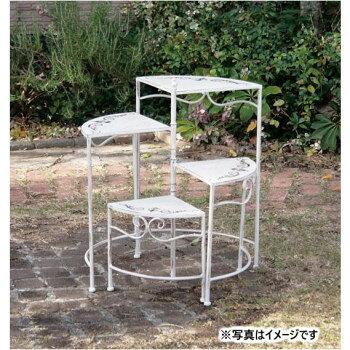 乐天商城 - 大同クラフト ガーデンインテリア スパイラル花台・4段 折りたたみ式　ISK24-4F