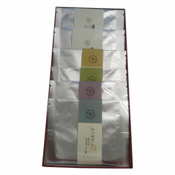 Set, Assortment - ギフト包装 天然出汁パック 6個 極上・合わせ・鰹・鯖・鰯・宗田鰹 ×各1袋