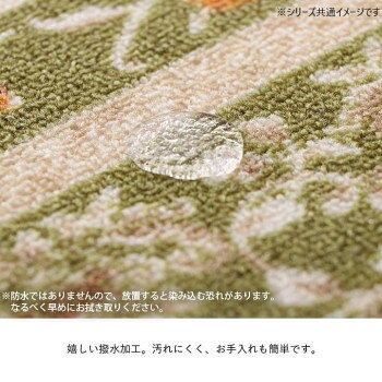 ■北海道・沖縄・離島へのお届けは別途送料を請求させていただきます。 ■製品の仕様・画像・パッケージは、変更される場合があります。 ■当店では在庫をメーカーと共有しており、商品によっては欠品の場合がございます。 　万一、ご注文頂きました商品が欠品の場合はご連絡させていただきます。 ■ご注文確定後のキャンセル不可です。 ■ラッピング（包装）対応不可です。表地には撥水加工を施しておりますので、汚れにくくお手入れも簡単です。表地のパイル部分にはナイロンを使用しています。ナイロンは強度や摩耗に強く、速乾性があり、また遊び毛も出にくいなどの特徴があります。裏面はフローリングを傷つけにくい不織布張り。滑りにくい加工を施しているのでズレにくく快適です。※掲載写真は表記サイズと異なる場合がございます。※画面上のカラーはご使用ブラウザやモニターの設定により、実物とは若干異なる場合がございます。サイズ約79×240cm個装サイズ：15.0×15.0×84.0cm重量個装重量：2100g素材・材質表地:ナイロン100%裏地:ポリエステル100%(不織布)仕様手洗い可(30度以下の水温で弱い手洗いで洗濯)洗濯機不可干し方:日陰のつり干しがよい生産国中国 広告文責（ホライズン・03-5843-9512)fk094igrjs