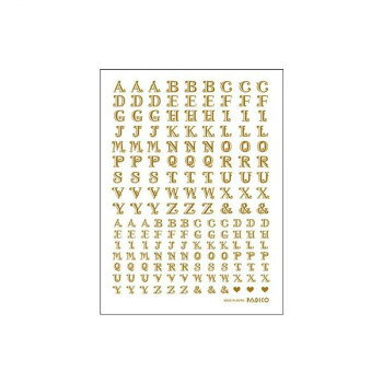 PADICO パジコ 転写シール 4枚セット アルファベット大文字 404141