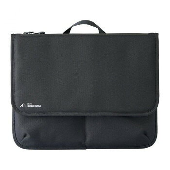 LIHIT LAB.(リヒトラブ)　CORDURA　フラップポーチ　L　ブラック　A-7768-24