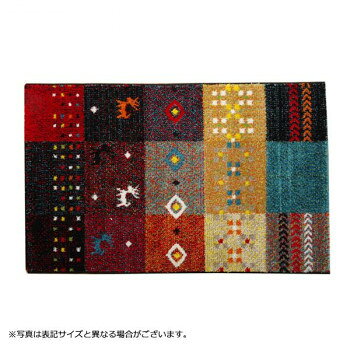 ■北海道・沖縄・離島へのお届けは別途送料を請求させていただきます。 ■製品の仕様・画像・パッケージは、変更される場合があります。 ■当店では在庫をメーカーと共有しており、商品によっては欠品の場合がございます。 　万一、ご注文頂きました商品が欠品の場合はご連絡させていただきます。 ■ご注文確定後のキャンセル不可です。 ■ラッピング（包装）対応不可です。ギャベ柄を落ち着きのある色合いのグラデーションでまとめました。フリーゼセット加工でパイルをツイストすることによりボリューム感を出し、ふかふかとした肌感触に仕上げました。サイズ約50×80cm個装サイズ：50×45×3cm重量個装重量：800g素材・材質ポリプロピレン100％仕様ノット数:112000ノットパイル長:約9mm洗濯不可生産国トルコ 広告文責（ホライズン・03-5843-9512)fk094igrjs