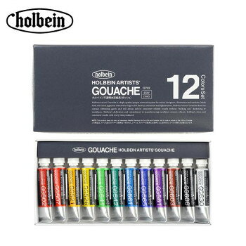 Painting Materials - ホルベイン 不透明水彩絵具(ガッシュ) 5ml G702 12色セット 3702