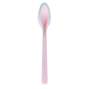 岡部洋食器製作所 口あたりやさしいスプーン 一体深型・小 ピンク KU-06P