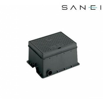 三栄水栓　SANEI　散水栓ボックス　R81-8　D・黒