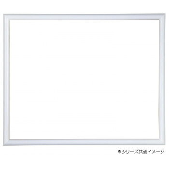 デッサン額　木製フレーム　桜カマボコ　ホワイト　版画486×334　アクリル 2