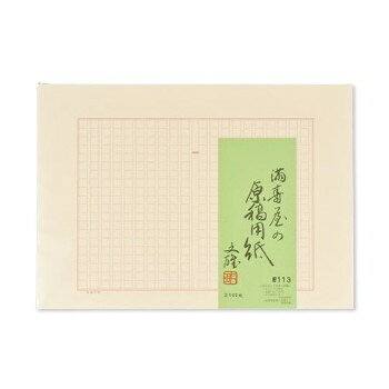 満寿屋の原稿用紙 クリーム紙 ほぼB4判 400字詰め セピア罫線 5冊セット No.113