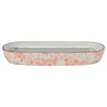 Incense Stick Stands - 天音(あまね) 寝かせる線香皿 有田焼 雅桜ピンク 32H600009v072
