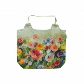 Shopping Bags, Ecology Bags - アーチストブルームシリーズ　クーラーエコバッグ　シルビアヴァシレバ「フラワーズ オンモスグリーン」　AB-01509