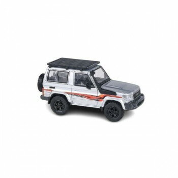 Hot Wheels - JADI B トヨタ ランドクルーザー 71 14 シルバー RHD ルーフラック付 1/64スケール PA65566