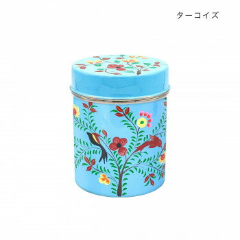 カシミールペイント シリンダーBOX ターコイズ 32523811354