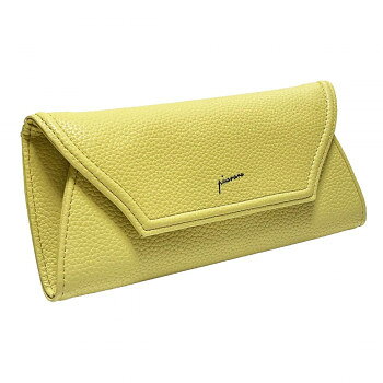 Double-Fold （No Coin Wallet） - Pisoraro(ピソラロ) pastel 薄マチ長財布 イエロー PR223