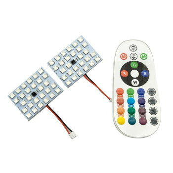 アークス(axs) レインボーリモコンLEDルームランプ28灯×2個レインボー GRX-789