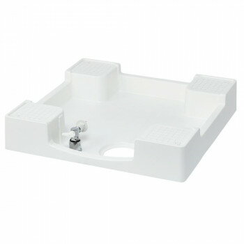 Wash Stands - テクノテック 洗濯機用給水栓付防水パン フォーセットパン TPF640SE-CW2-GN 専用ガードなし ニューホワイト